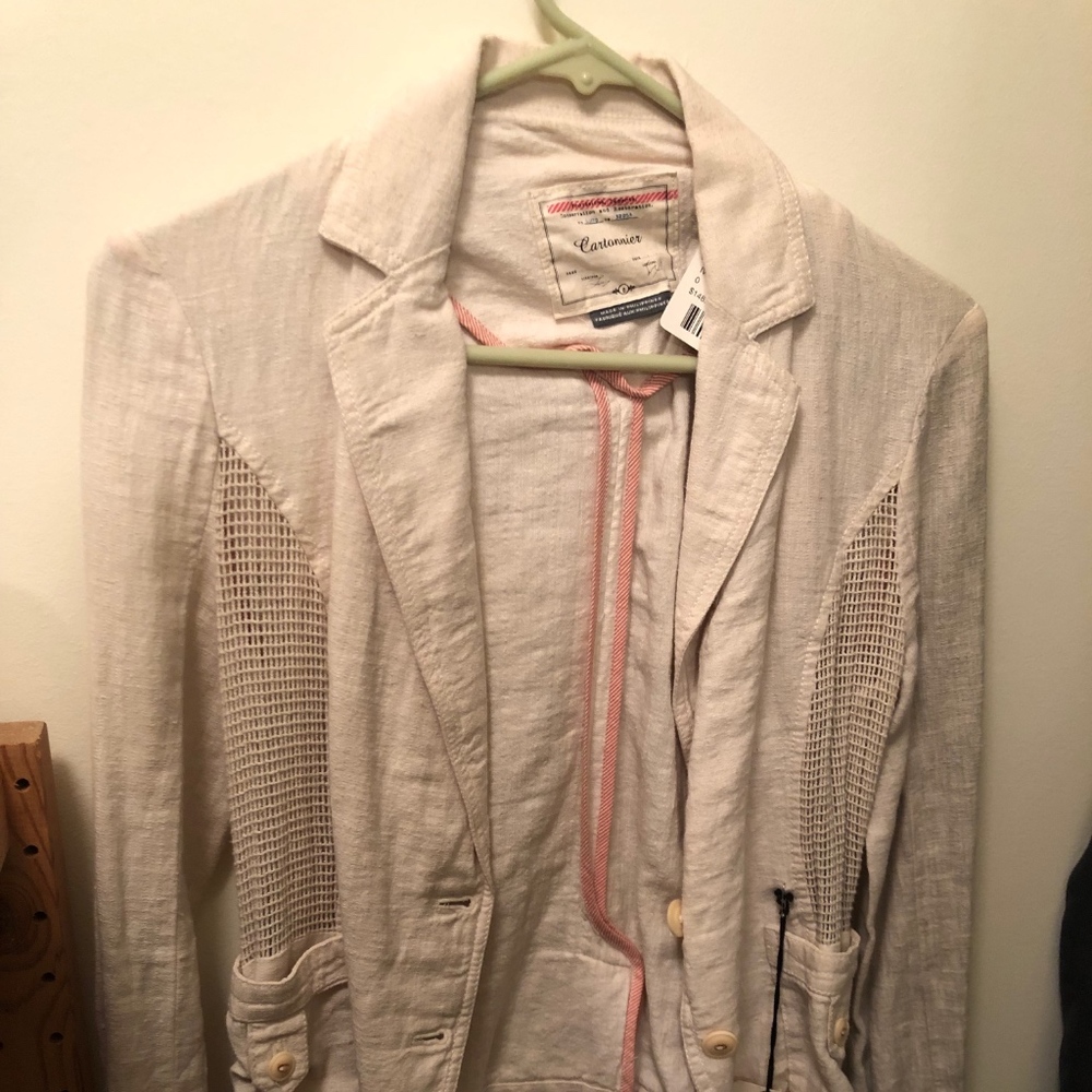 Anthropologie Linen Jacket